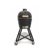 16 inches Kamado Charcoal Grill Barbecue Cooking System Black with Stainless Steel Grid