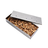 Stainless Steel BBQ Smoker Box Suitable for Storing Wood Chips