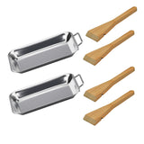 High Quality Stainless Steel Grill Pans with Bamboo Handles